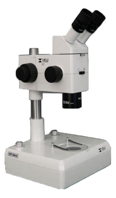 Meiji RZ stereo microscope