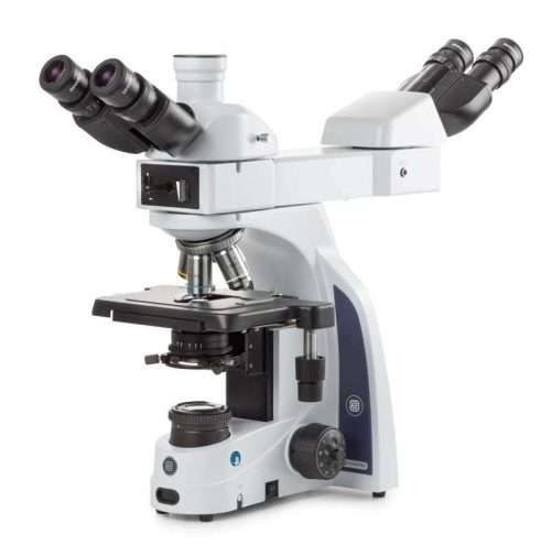 iScope Face-to-Face dual trino/bino head microscope, Plan PLi 4/10/S40/S100x oil objectives